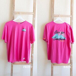 FREE PLANET TEE SZ XL COLORFUL ORGANIC SHORT SLEEVE SHIRT CREWNECK ECOFRIENDLY